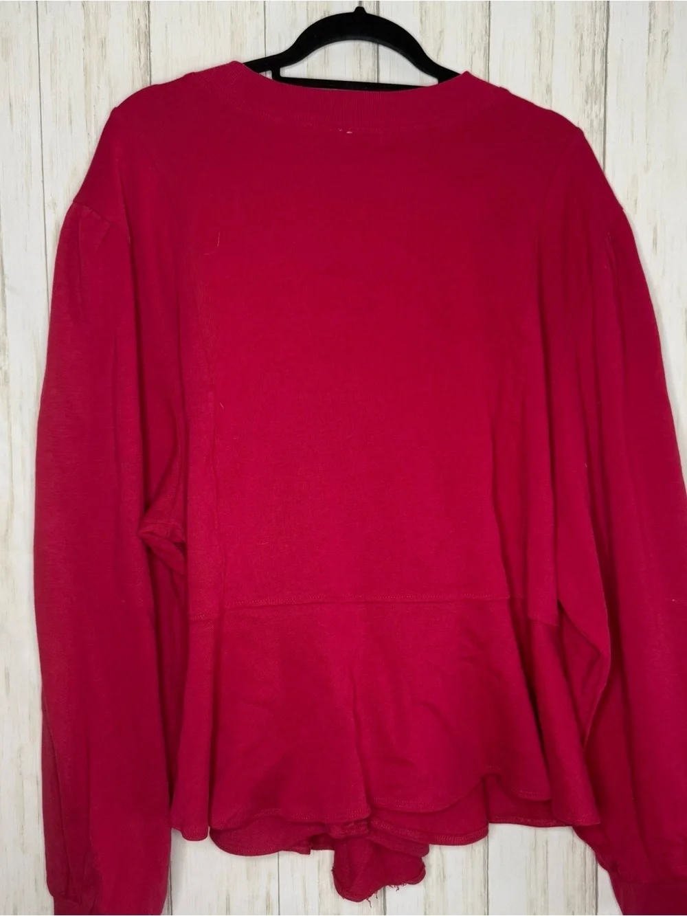 Anthropologie NWT 3X Embroidered Cutwork Swing Long Sleeve Sweatshirt